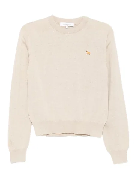 Pulover Maison Kitsune cu broderie