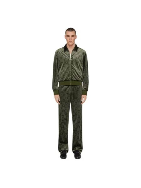 Aksamitne joggery Givenchy zielone
