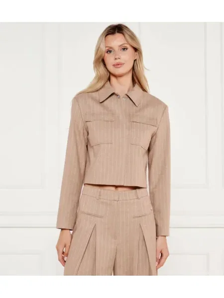 HUGO Cămașă Alero | Cropped Fit bej
