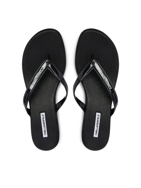 Žabky KARL LAGERFELD Jelly Heel čierna