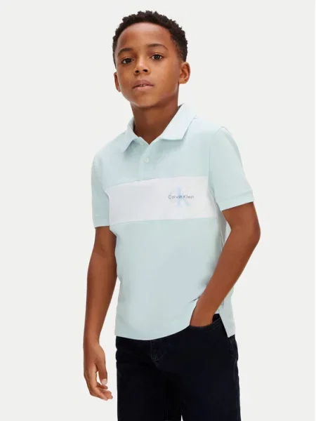 Calvin Klein Jeans Polo Monologo Τυρκουάζ