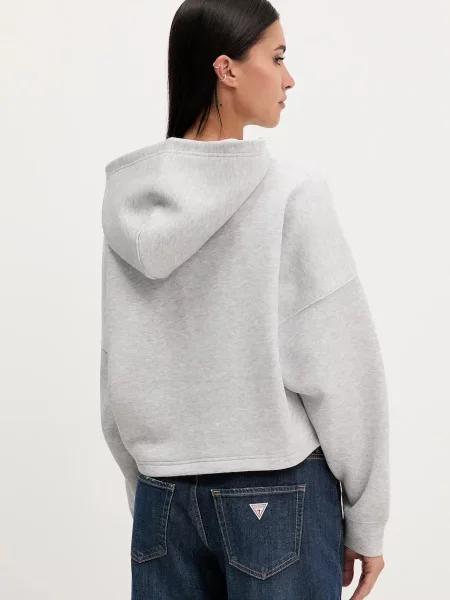 Mikina adidas Originals s kapucí melanžová šedá