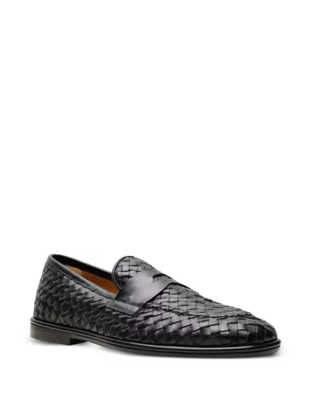 Pantofi loafer Chuckies din piele negru