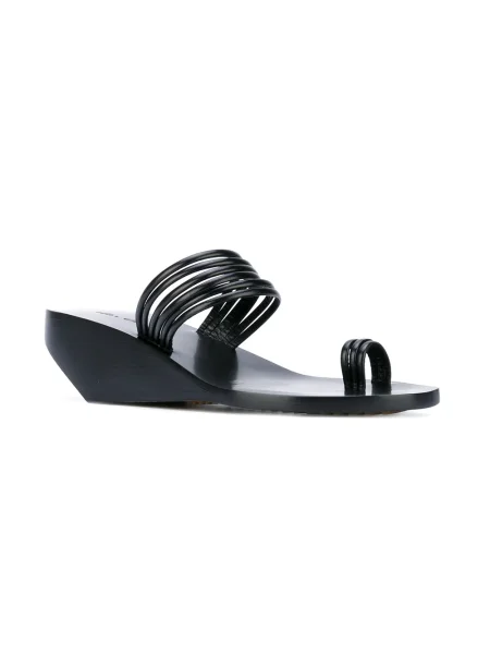 Sandale Rick Owens cu imprimeu geometric negru