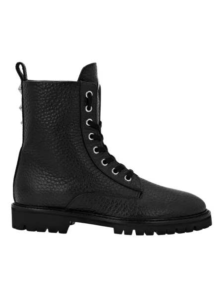 Botki Philipp Plein skórzane czarne