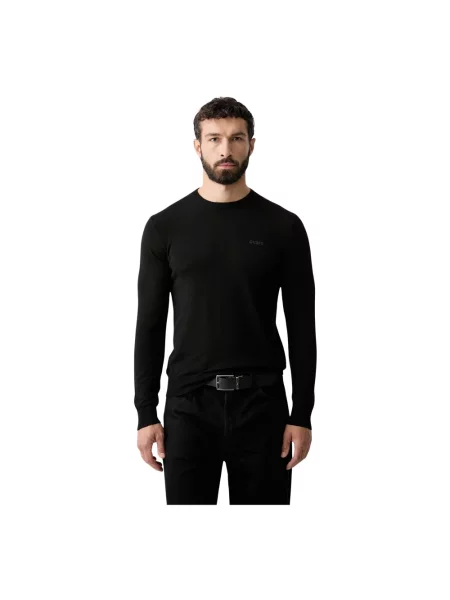 Sweter Guess wełniany czarny