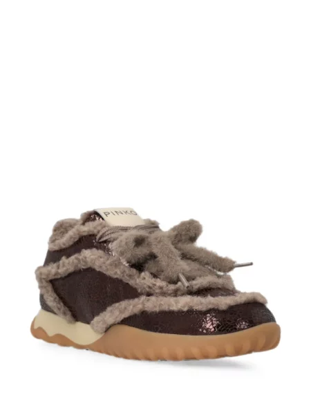 Báránybőr sneaker Pinko barna