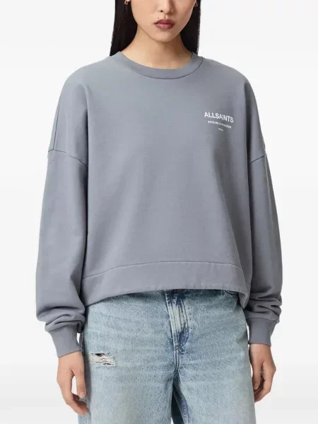 Hanorac Allsaints cu imagine albastru