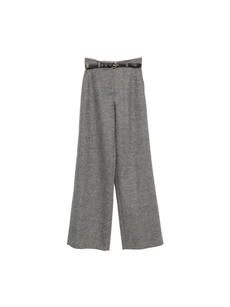 Spodnie Max Mara Studio szare