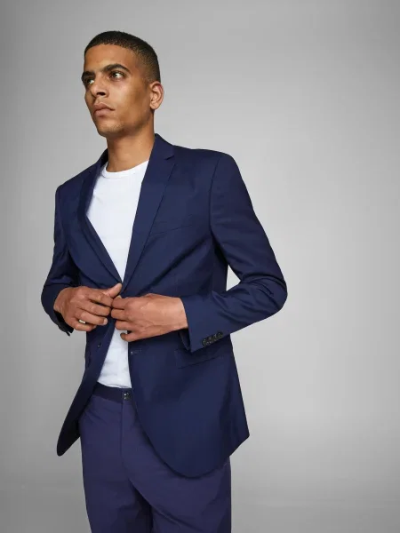 JACK & JONES Sako Franco tmavomodrá modrá