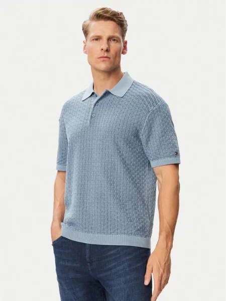 Tricou polo Tommy Hilfiger albastru
