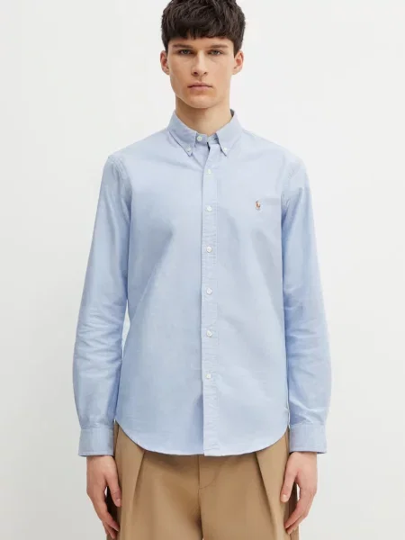 Polo Ralph Lauren Τζιν πουκάμισο λευκό