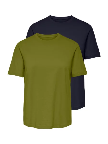 ONLY Tricou ONLHAPPY oliv / închis verde