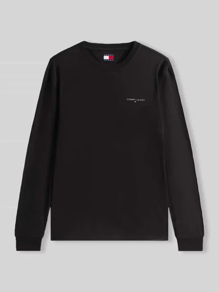 Tommy Jeans Longsleeve Chest Linear czarny