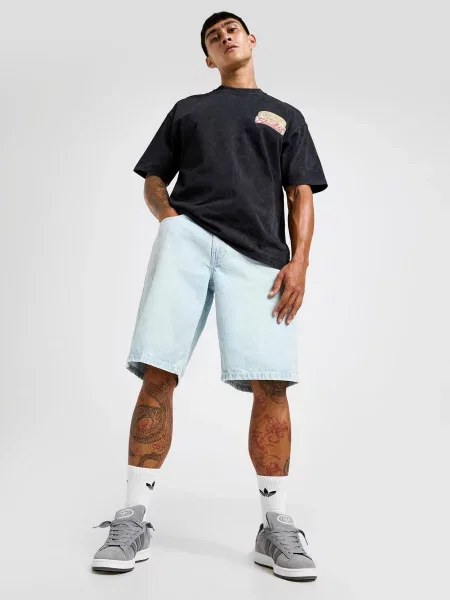 Unlike Humans Szorty Denim Mick niebieskie