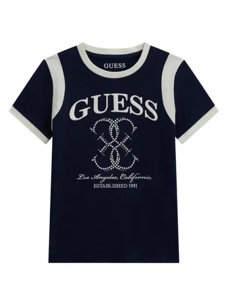 Guess T-Shirt Σκούρο μπλε