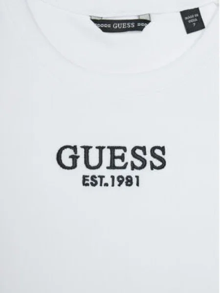 Guess Felső Regular Fit fehér
