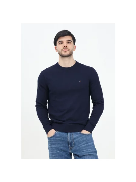 Tommy Hilfiger Sweter Granatowy niebieski