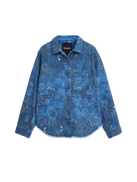 Desigual Geacă de primăvară-toamnă amestec albastru