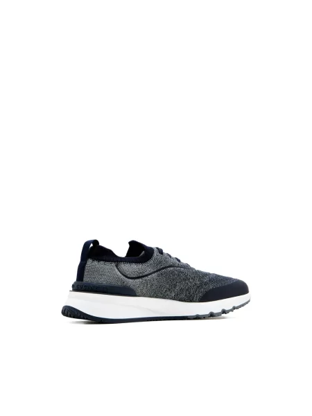 Dzianinowe sneakersy Brunello Cucinelli niebieskie