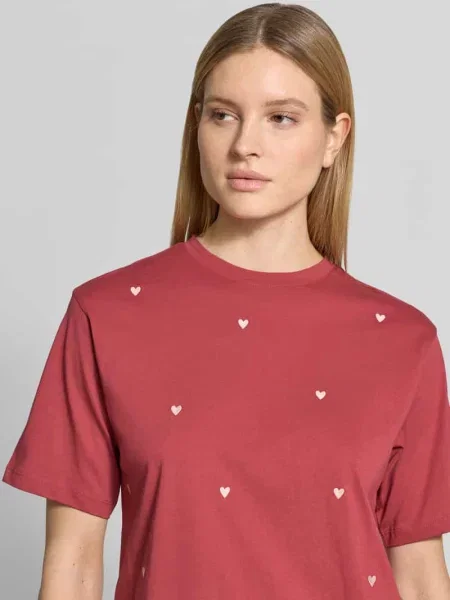 T-shirt z rękawem Jake*s Casual czerwona