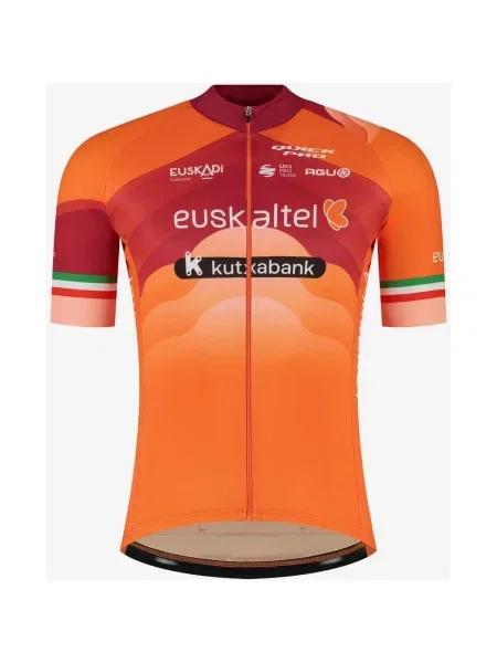 Koszulka rowerowa Euskaltel Euskadi Replica krótki rękaw XS pomarańczowy