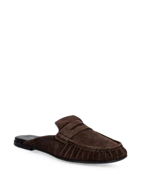 Papuci tip mules Vagabond din piele de căprioară maro