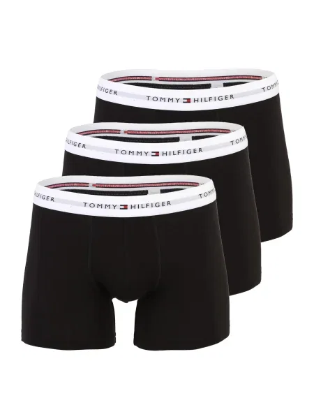 Tommy Hilfiger Underwear Boxeri Essential negru alb
