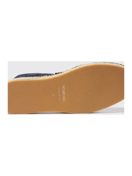 Espadryle Scarosso zamszowe niebieskie