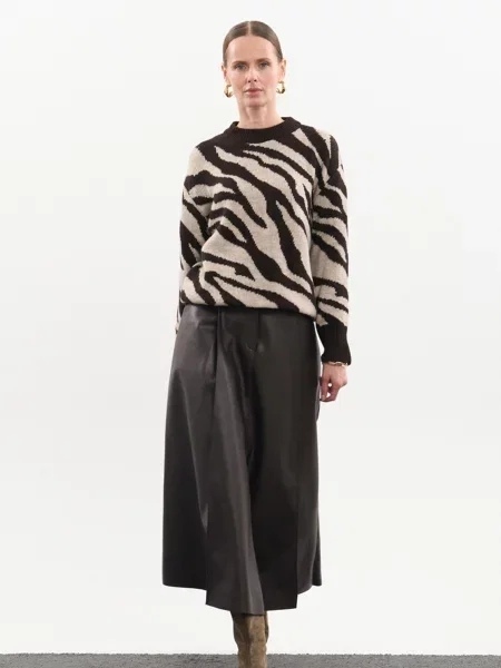 Вовняний Джемпер TrikoBakh темно-коричневий коричневий