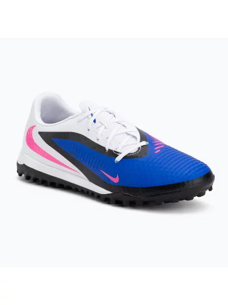 Ghete de fotbal pentru bărbați Nike Phantom 6 Low Academy TF racer blue/white/pink blast alb