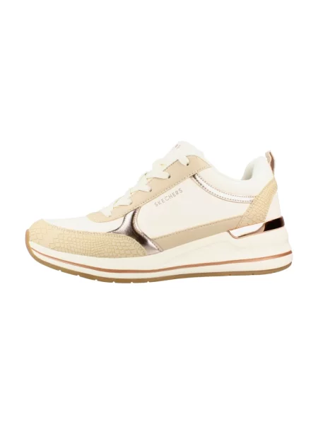 Sneakersy Skechers skórzane beżowe