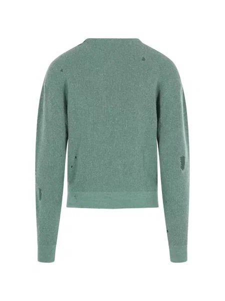 Cardigan Paly zdrențuiți verde