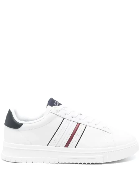 Sneakerși Tommy Hilfiger din piele alb
