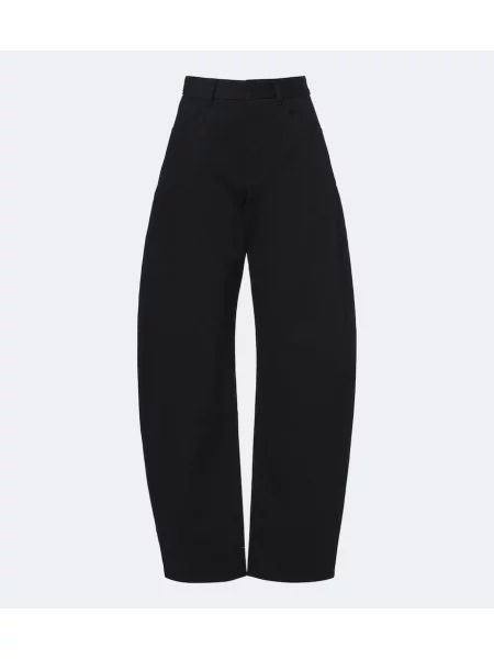 Blugi Alaïa cu talie înaltă negru