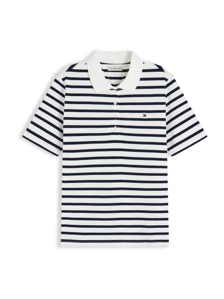 TOMMY HILFIGER Marškinėliai tamsiai mėlyna balta