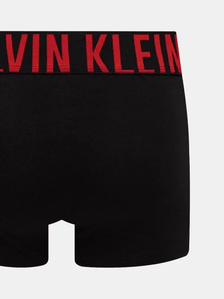 Boxeralsó Calvin Klein Boxer Brief 3 pairs black w/oatmeal logo/black w/age. Méret: S fekete