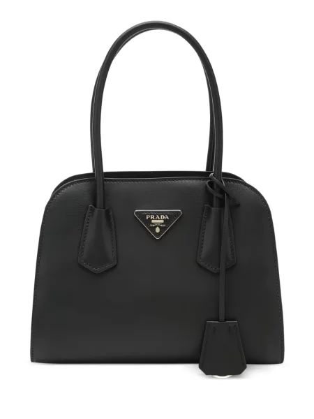 Geantă de mână Prada cu autograf negru