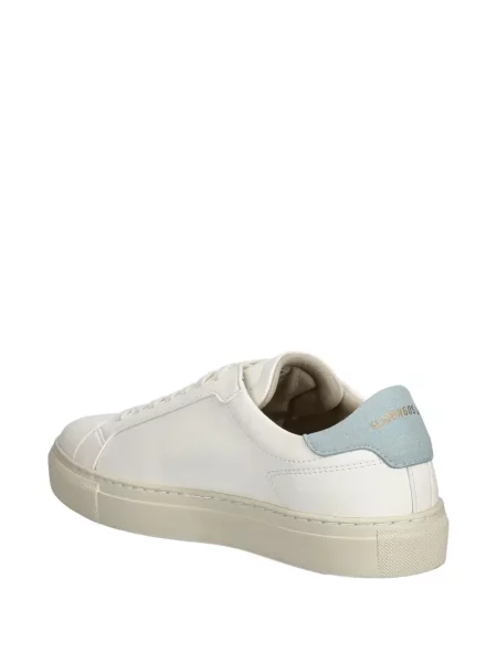 Sneakerși Flamingos din piele alb