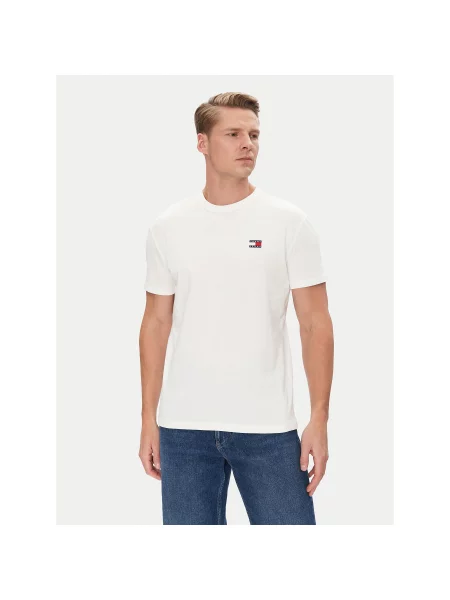 Tommy Jeans Majica marine / rdeča bela