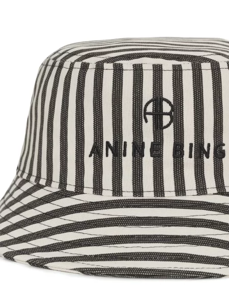 Pălărie Anine Bing cu dungi alb