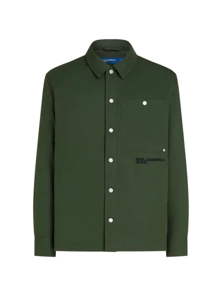 KARL LAGERFELD JEANS Geacă de primăvară-toamnă verde pin negru