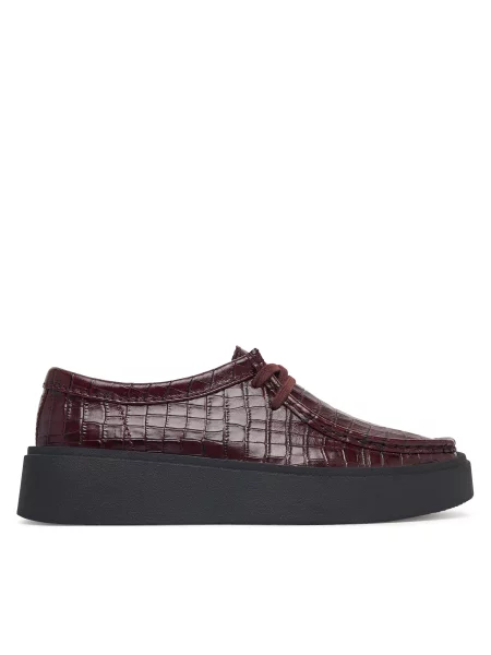 Clarks Nizki čevlji Torview W Bordo rdeča