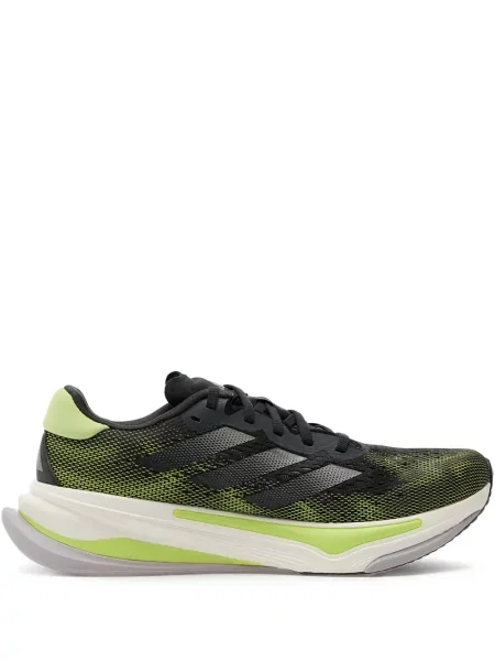 Hanorac Adidas cu autograf alergare evazat verde