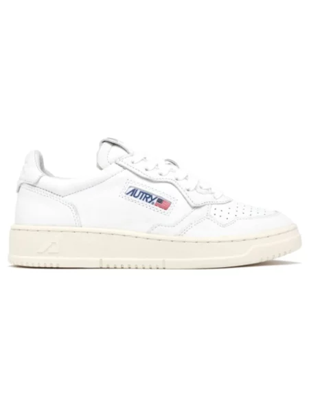 Sneakers Autry Medalist Low Man Leat/ Leat Wht/ Wht EUR 41 białe