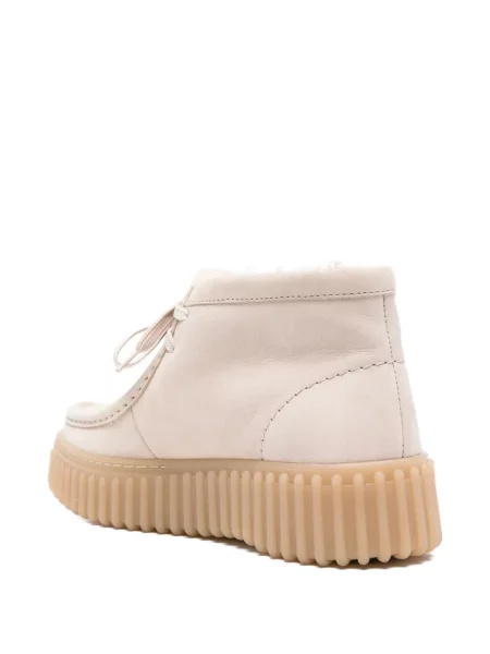 Botine Clarks cu șireturi din dantelă