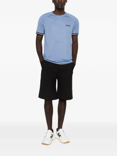 Tricou Boss cu imagine albastru