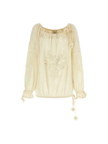 Bluzka Isabel Marant z siateczką beżowa