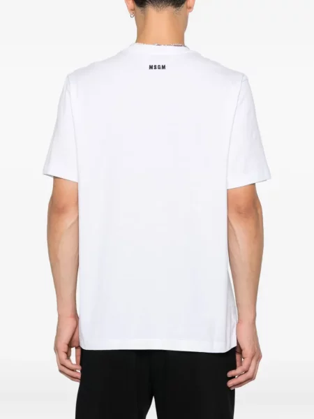 Tricou Msgm cu imagine alb