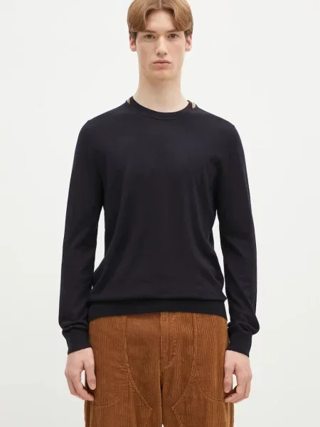 Paul Smith pulover de lână bărbați bleumarin light